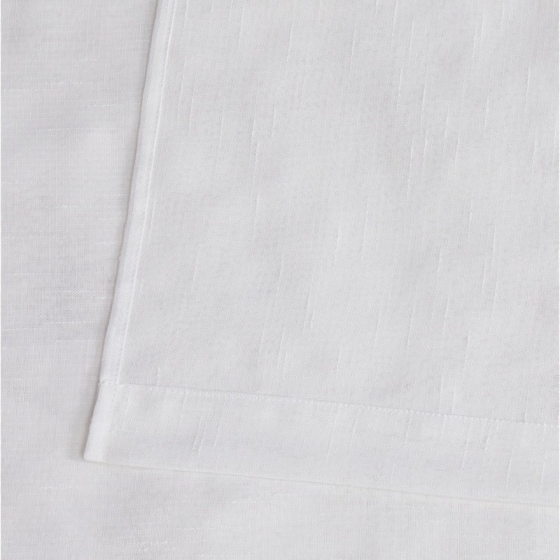 Jaymir Sheer 50x84 White Window Panel Pair - Versatile Solid Color Drapes, White