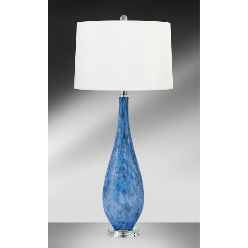Ensemble de lampes de table bleues 35 "Tirreni