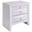 2 tables de chevet blanches - Idéal pour le rangement dans la chambre à coucher-1295675609