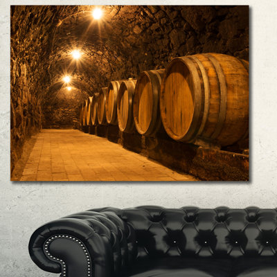 " Oak Barrels In The Tunnel "