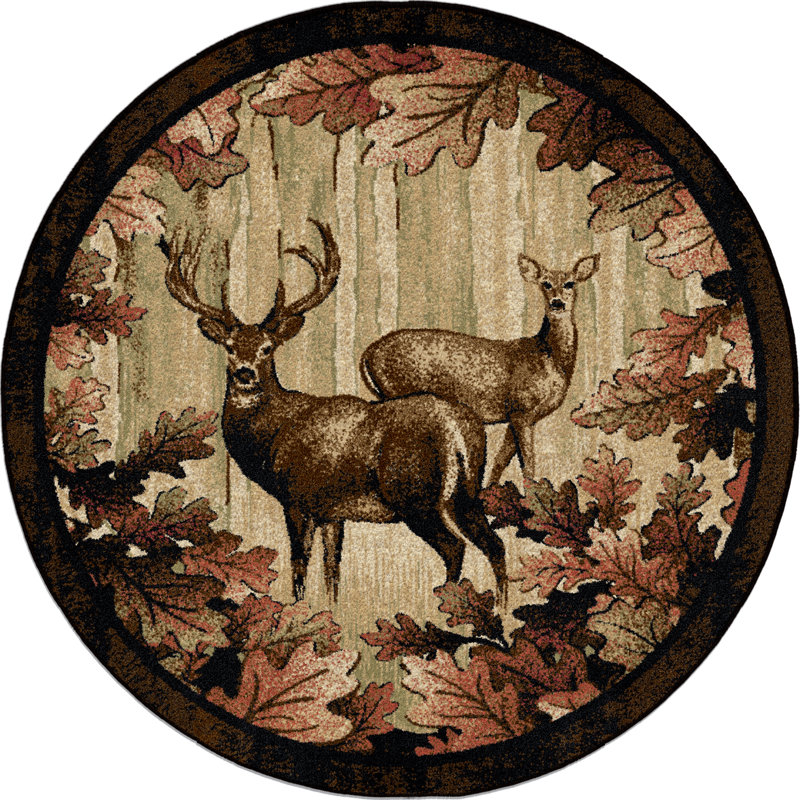 Frederiksborg Southwestern Indoor Rug, Round 5'3"