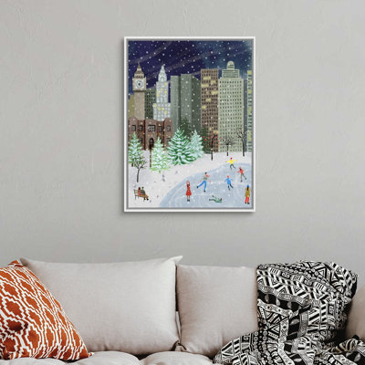 «Christmas In The City Christmas in the City I» par Grace Popp - cadre photo, impression sur toile