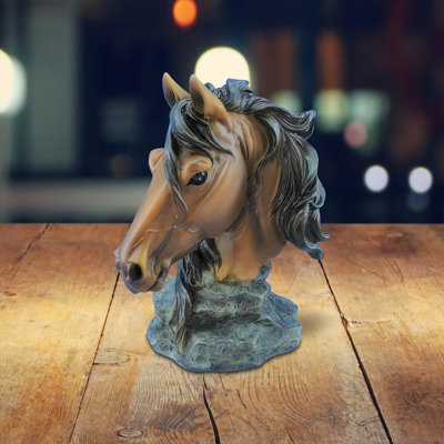 4.5"H Horse Bust Figurine