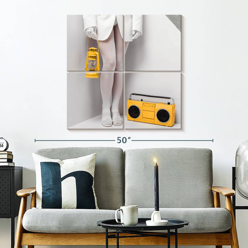 Shuttleworth Lamp And Boombox, 32" H x 32" W