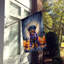 Drapeau de chiot Halloween House-113107344