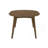 Oval 60-Inch Extension Leaf Dining Table, Dark Walnut