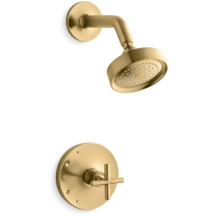 KOHLER Forte Vibrant French Gold Shower Hand Shower Holder in the Bathroom  & Shower Faucet Accessories department at