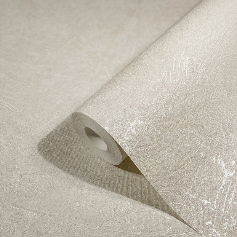Textures Collection Scratched Texture Wallpaper Roll, Beige