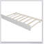 Lit plateforme avec lit gigogne, blanc