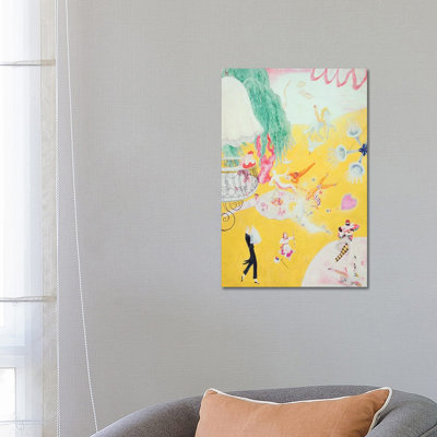 Love Flight Of A Pink Candy Heart, 1930 by Florine Stettheimer - Wrapped Canvas Painting