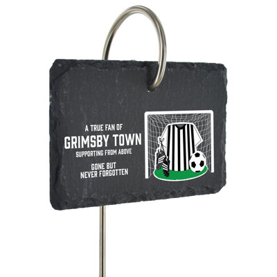 Bodan Grimsby Town Fan Football Slate Grave Marker Memorial Plaque