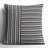 Berthe Striped Cotton Reversible Throw Pillow-2043653315