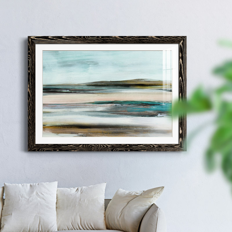 Shifting Horizons - Peinture encadrée, H 31,5 po x l 23,5 po x P 1,5 po, Cadre noir