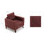 Fauteuil en polyester l 33,46 po Rossum-1275708613