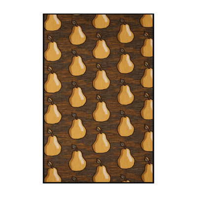  Tapis lavable poires pochées