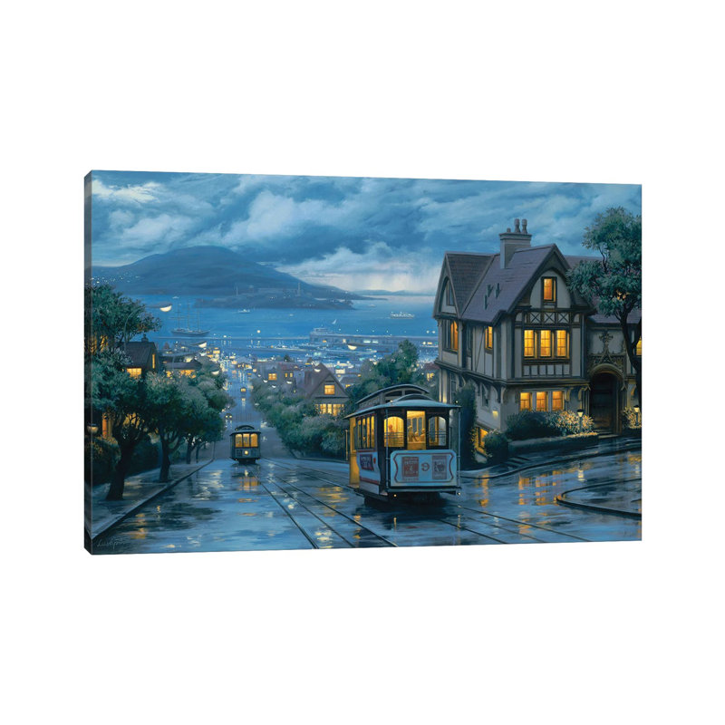 «Evening Journey» - Giclée sur toile tendue avec châssis
