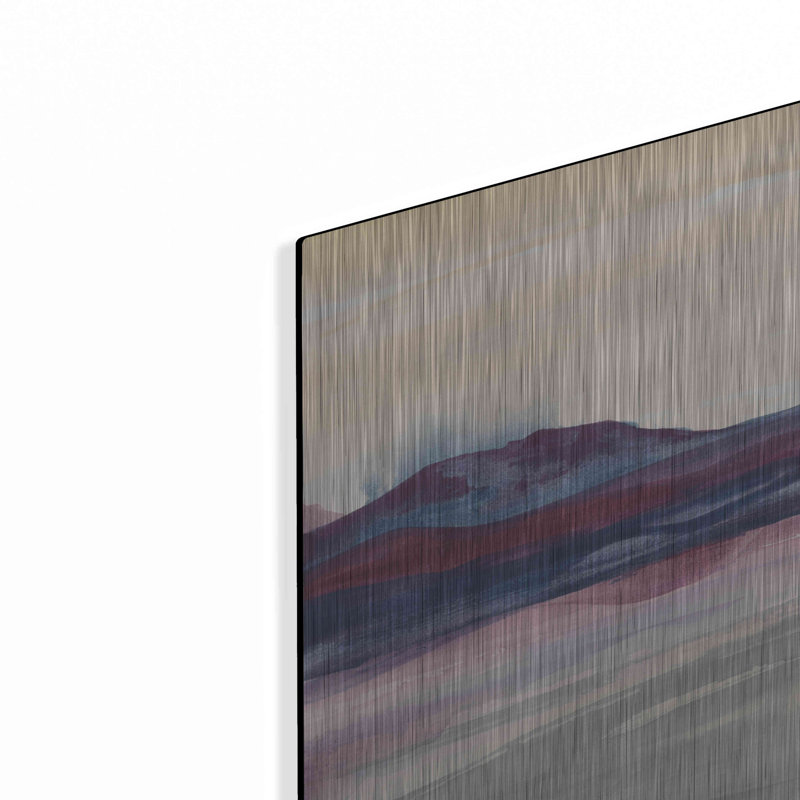 Art mural en métal Wrought Studio ™ «Purple Rock Dawn I» par Chris Paschke, H 12 po x l 12 po