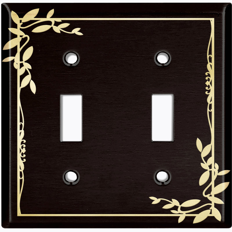 Landscape & Nature 2 - Gang Toggle Light Switch Standard Wall Plate