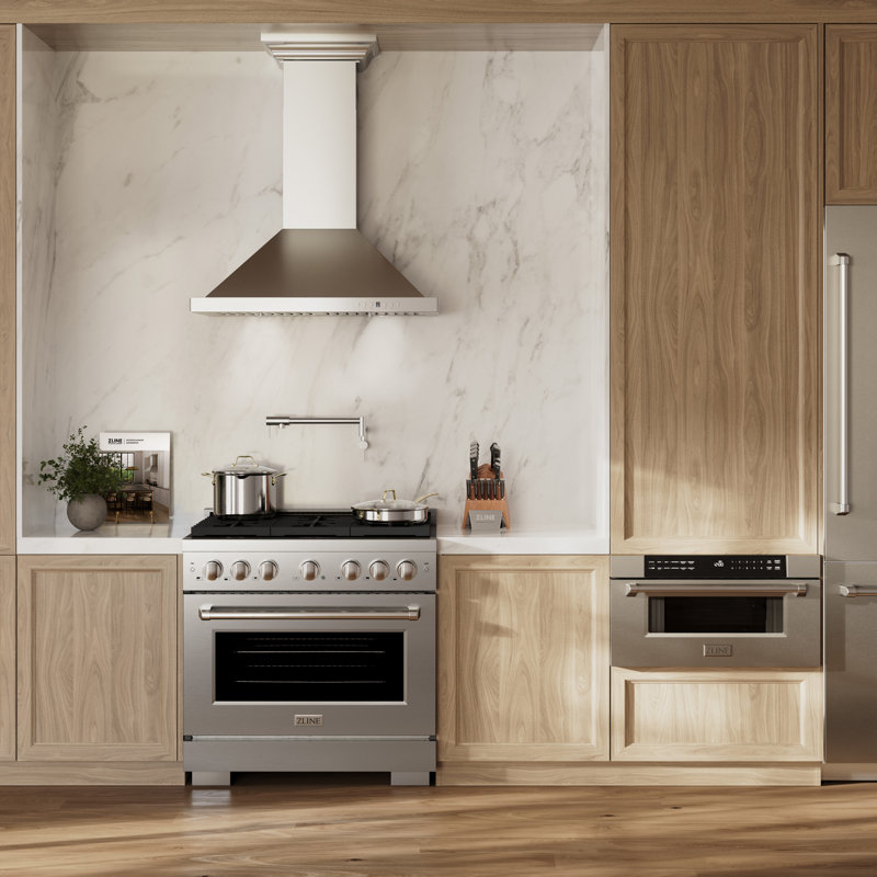 ZLINE 36" Paramount Dual Fuel Stainless Steel Range w/ 6 Burner Cooktop & Convection Oven (SDR36)