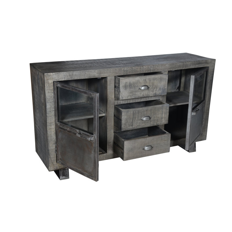 Buffet Rickey, fait de fer et de bois récupéré