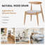 Ensemble de 2 chaises de salle à manger en bois d'hévéa avec dossier ergonomique et coussins de confort-1428016228-1428016226
