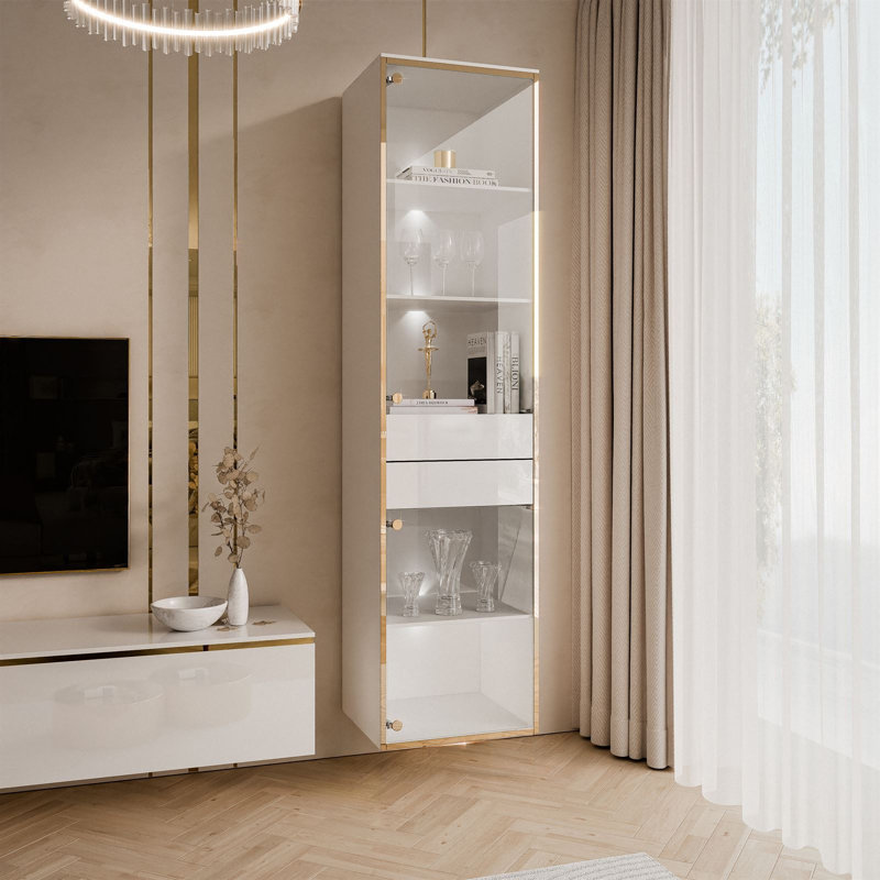 Aurora Display with LED Lighting, White
