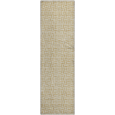 Premium Machine Washable Prisco Gold Rug