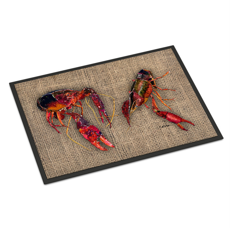 Homou Machine Woven Polyester Indoor / Outdoor Area Rug in Brown, Rectangle 2' x 3'