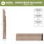 Moulure de base à teinture pour bois franc massif de l 5 1/4 po x L 5 1/4 po x P2,72 po.-96930313