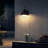 Nox Black 11" LED Outdoor Barn wall Light Frosted Glass with Photocell