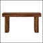 Console 63 pouces de style campagnard avec finition brun rustique, plateau rectangulaire spacieux pour le vestibule et le couloir