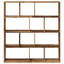 Atyana 141.5cm H x 132cm W Book Cabinet Bookcase-907521019