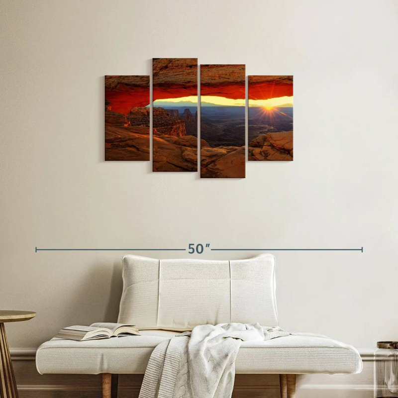 Alvord Mesa Arch Sunburst, H 22 po x l 36 po