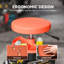 HOMCOM Rolling Mechanic Stool with 135kg Capacity 360° Swivel Wheels-65875358