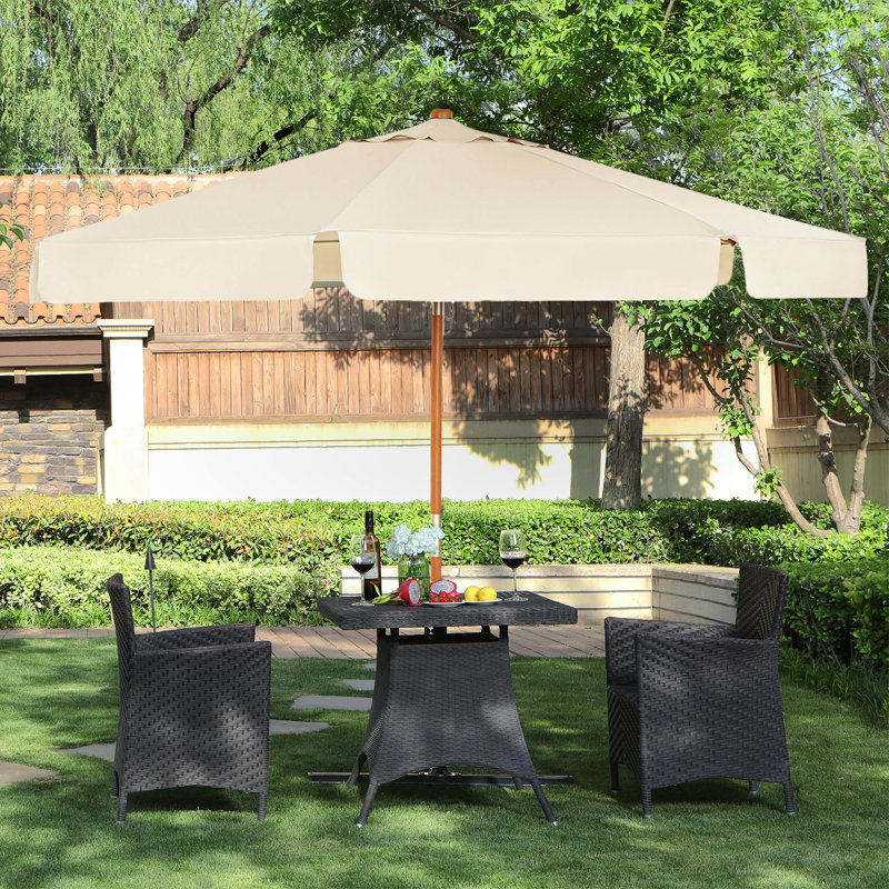 Wendell 300cm Market Parasol, Beige