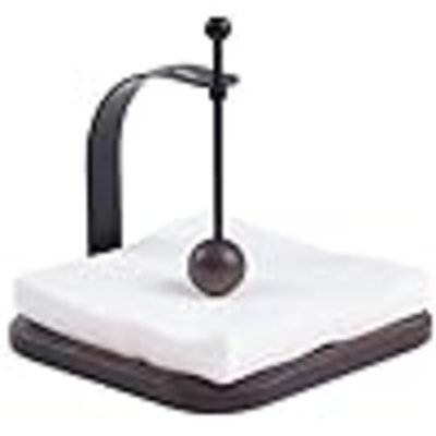 Napkin Holder, Elegant Wood Square For Table Dispenser With Weighted Arm, Perfect For Kitchen, Office, Restaurant,Home Décor, Cafe & Outdoor Use, Warming Gift.