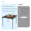 Kinady Square Folding Outdoor Camping Table , 86cm W 86cm D-269125418