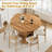 Hommpa 59" Extendable Round Dining Table For 4-6, Oval Kitchen Table With Storage And Sturdy Wooden Base, Farmhouse Dining Room Table For Small Space, Living Room, Walnut