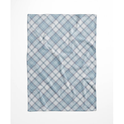 Diamond Plaid Velveteen Fleece Blanket