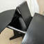 Table de salle à manger extensible ovale Farmhouse - Trestle X-Base, noir