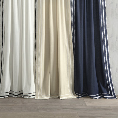 Yori Semi Sheer Polyester Blend Curtain