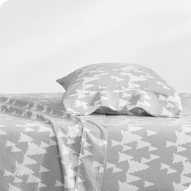 Flannel Machine Woven Sheet Set, Twin Sheet Set + Fitted Sheet + 1 Pillowcase