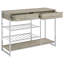 Ethel Grey 2-Drawer Home Bar Storage With Wine Rack