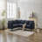 L Shaped Sectional Sofa (Gray)