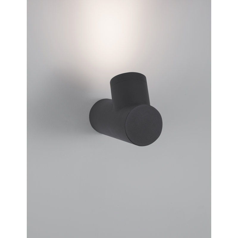 Frosted Glass Outdoor Armed Sconce