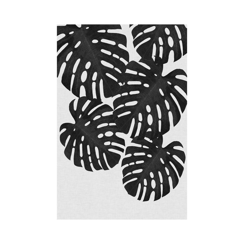 Monstera Leaf II BandW by Orara Studio - Wrapped Canvas Gallery-Wrapped Canvas Giclée, 101.6cm H x 66.04cm W