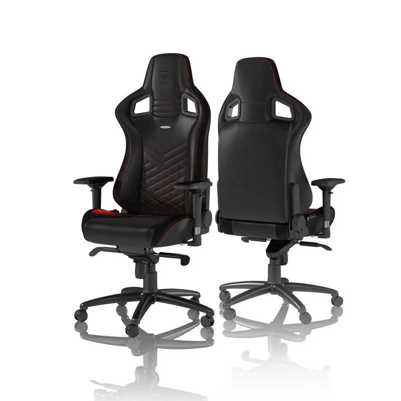 Noblechairs Adjustable Reclining Ergonomic Swiveling PC & Racing Game Chair in Black
