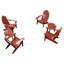 Chaise Adirondack en plastique avec table Anette-611446089