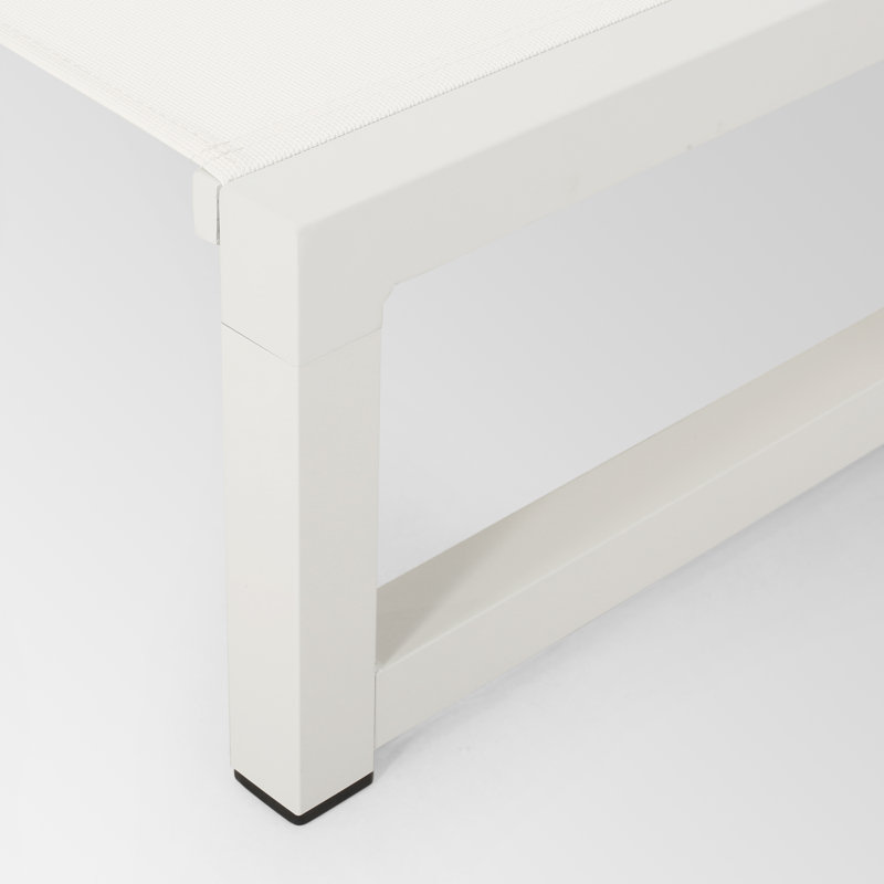 Ensemble de chaises longues inclinables Clian, Crème / Blanc