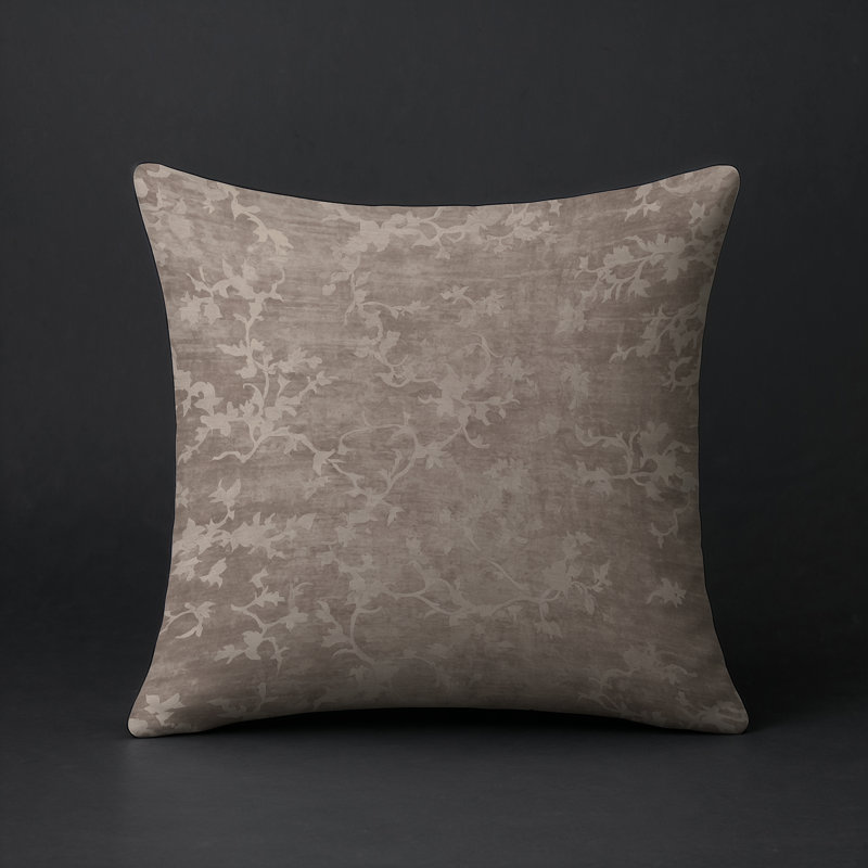 Coussin décoratif intérieur et extérieur Modern, Carré 16 po, Gris abstrait 25